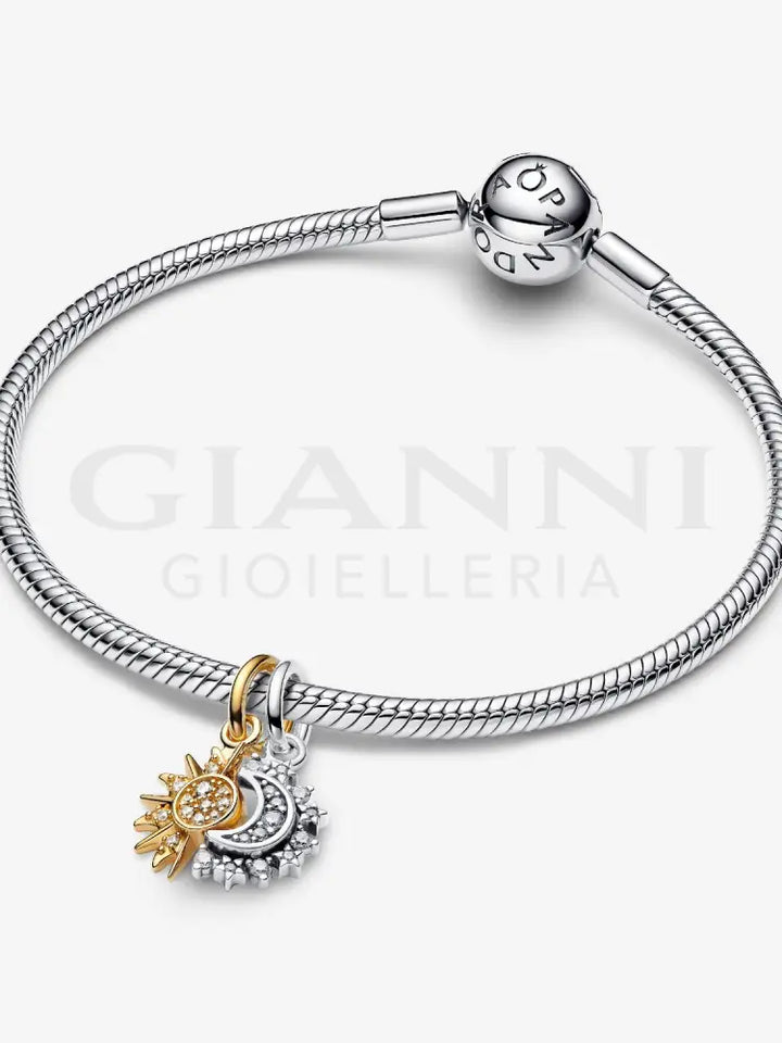 Charm Pandora - Pendente Sole e Luna Divisibile Charm