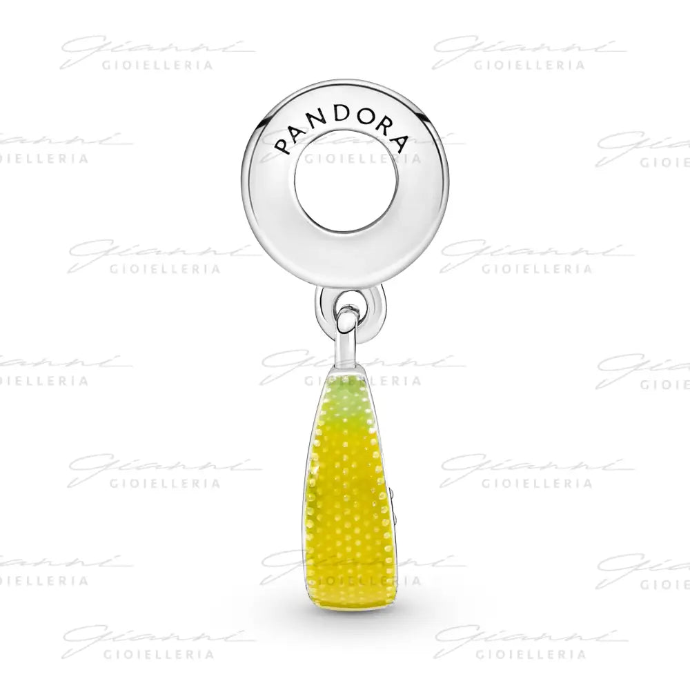 Charm Pandora - Pendente Pandora Spicchio di Limone Rifinito a mano Charm