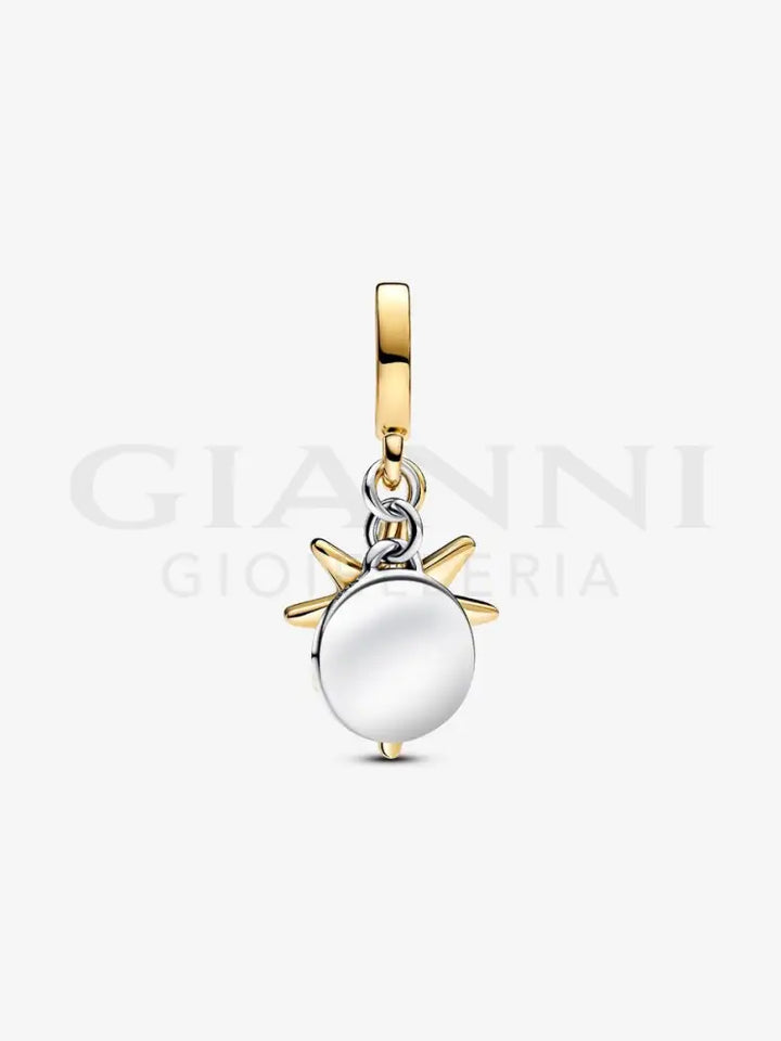 Charm Pandora - Pendente Stella Polare da incidere con diamante creato in laboratorio Charm
