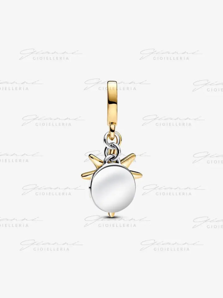 Charm Pandora - Pendente Stella Polare da incidere con diamante creato in laboratorio Charm