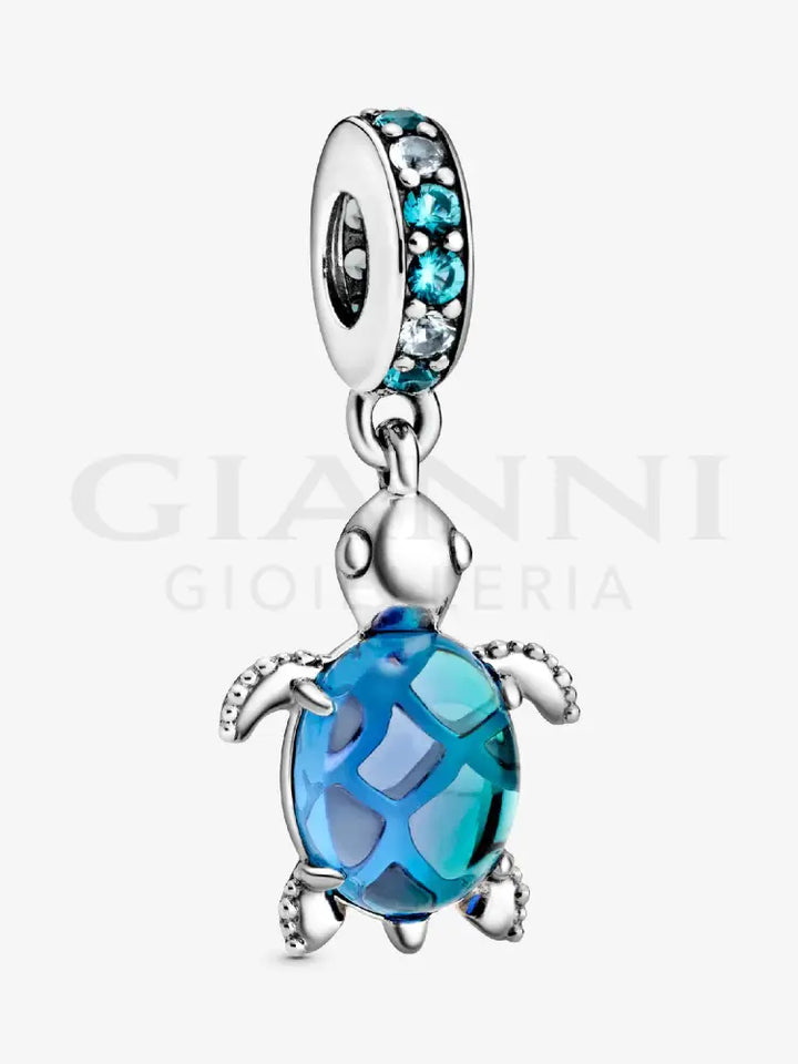 Charm Pandora - Pendente Tartaruga Marina Vetro di Murano Charm