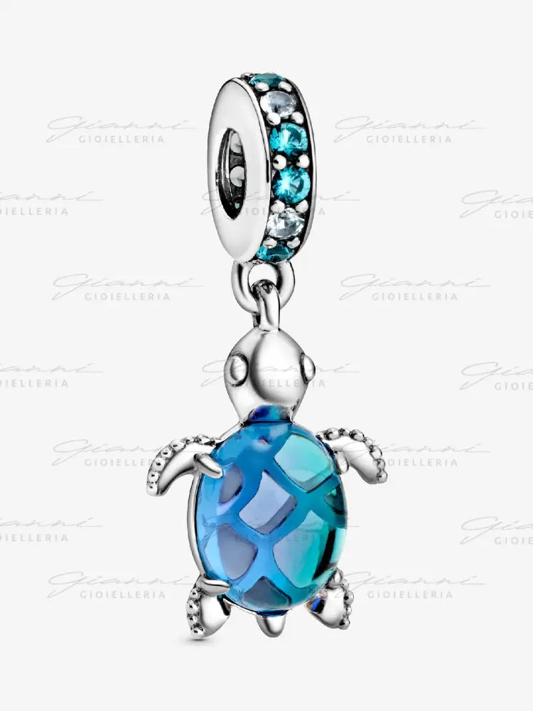 Charm Pandora - Pendente Tartaruga Marina Vetro di Murano Charm