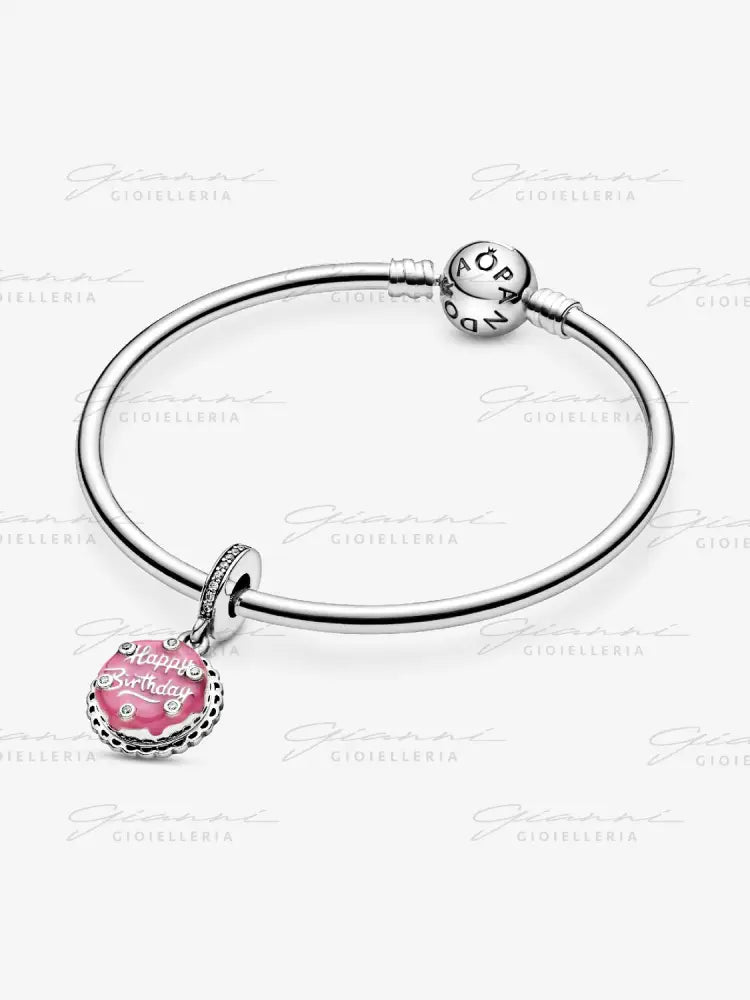 Charm Pandora - Pendente Torta di Compleanno Rosa Charm