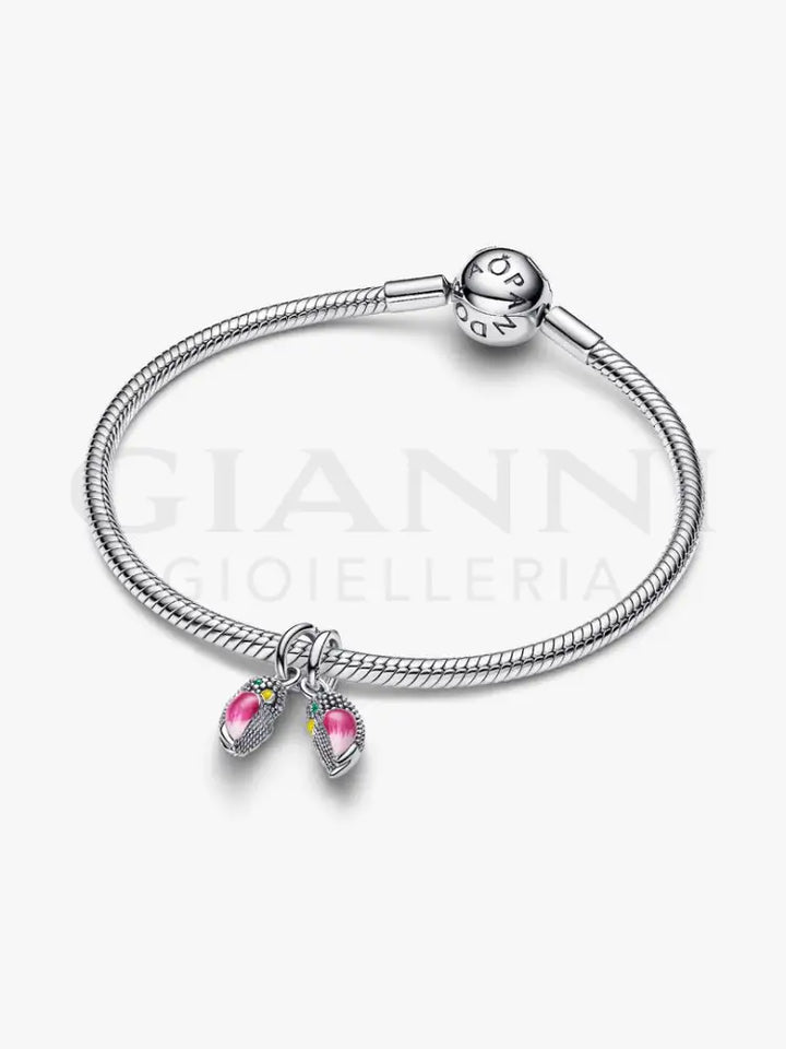 Charm Pandora - Pendente Uccellini Innamorati Divisibile - Charm