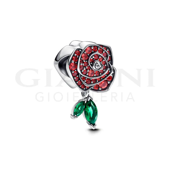 Charm Pandora - Rosa Scintillante Rossa Charm