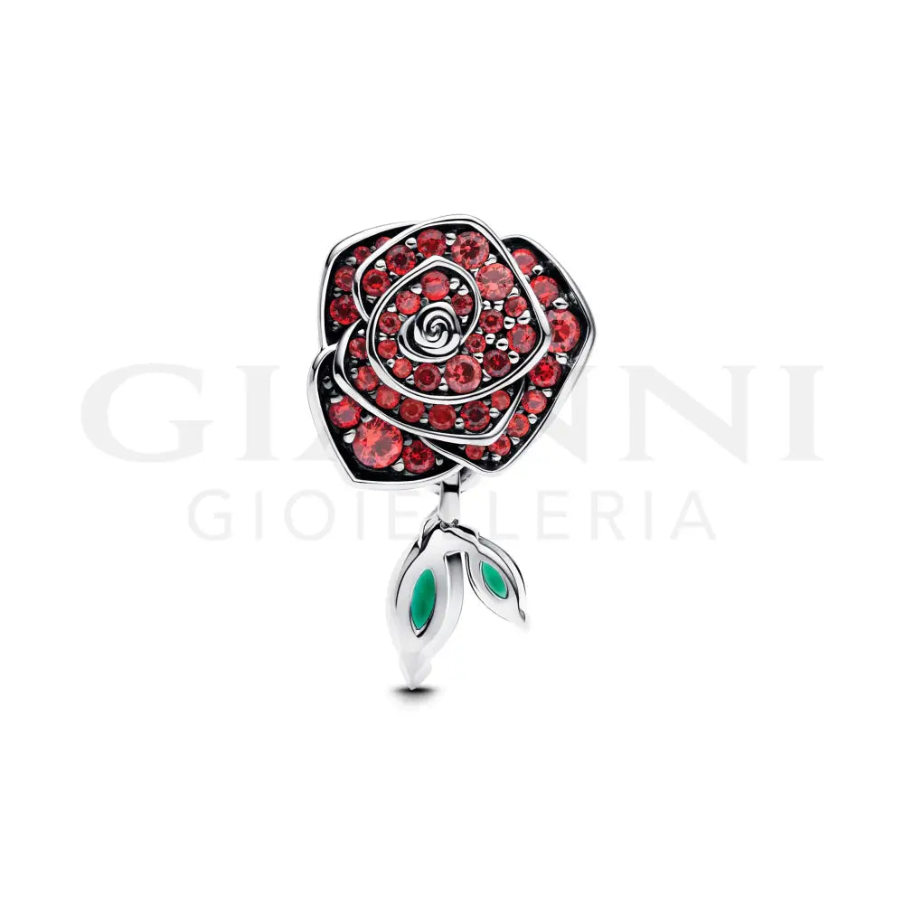 Charm Pandora - Rosa Scintillante Rossa Charm
