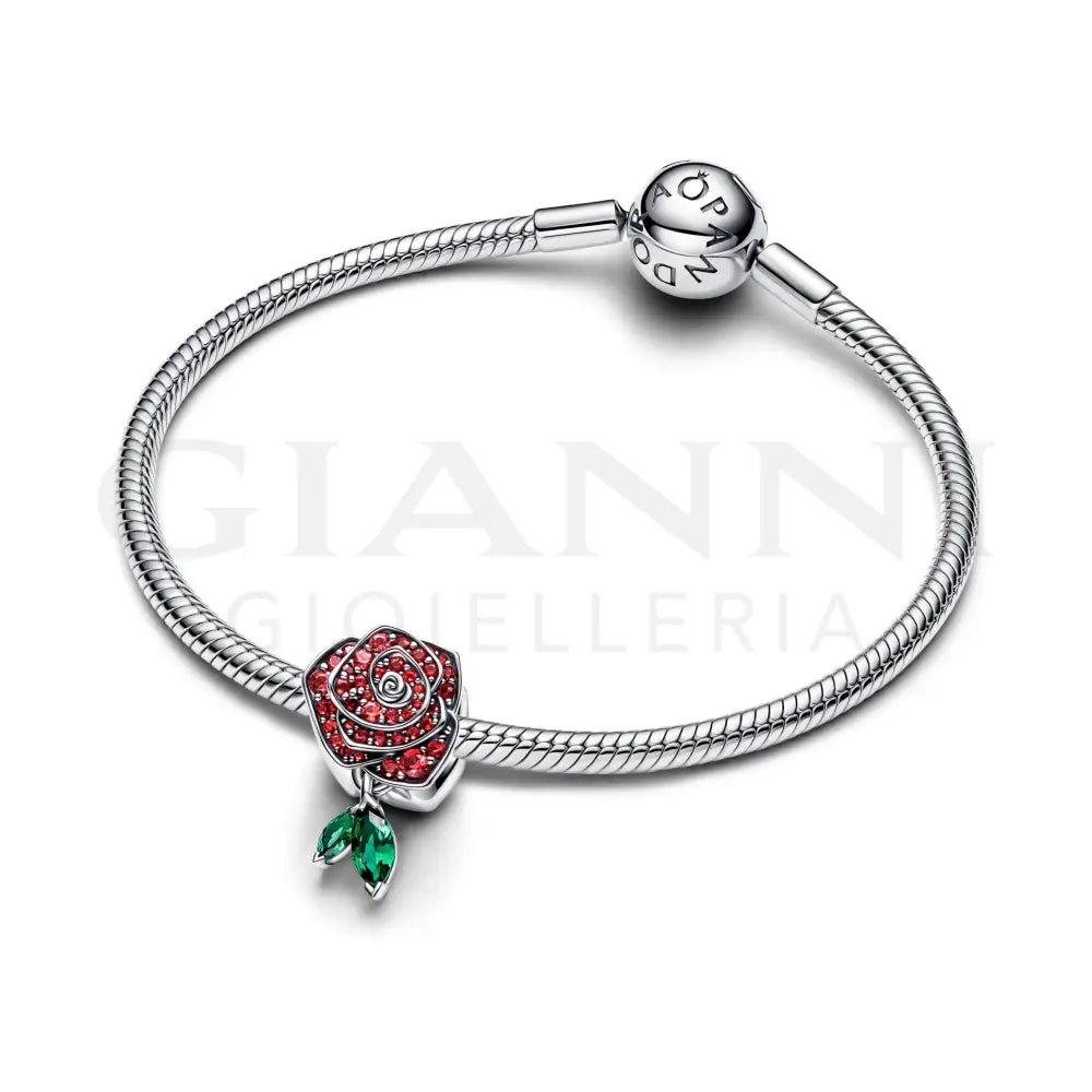 Charm Pandora - Rosa Scintillante Rossa Charm