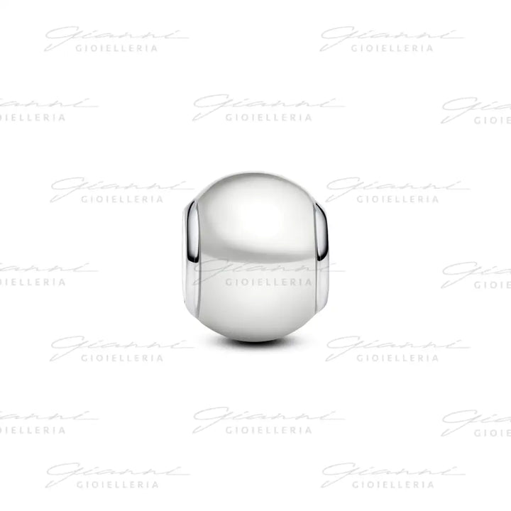 Charm Pandora - Sfera con Perla Artificiale Charm
