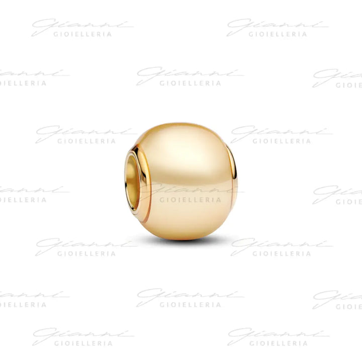 Charm Pandora - Sfera con Perla Artificiale Charm