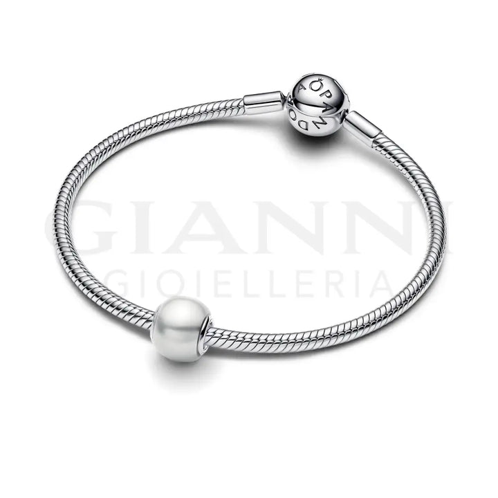 Charm Pandora - Sfera con Perla Artificiale Charm
