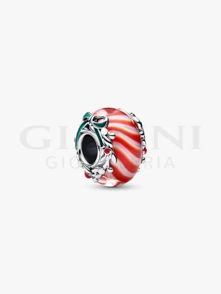 Charm Pandora - Vetro di Murano Caramella di Natale Charm