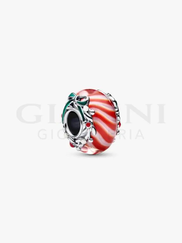 Charm Pandora - Vetro di Murano Caramella di Natale Charm