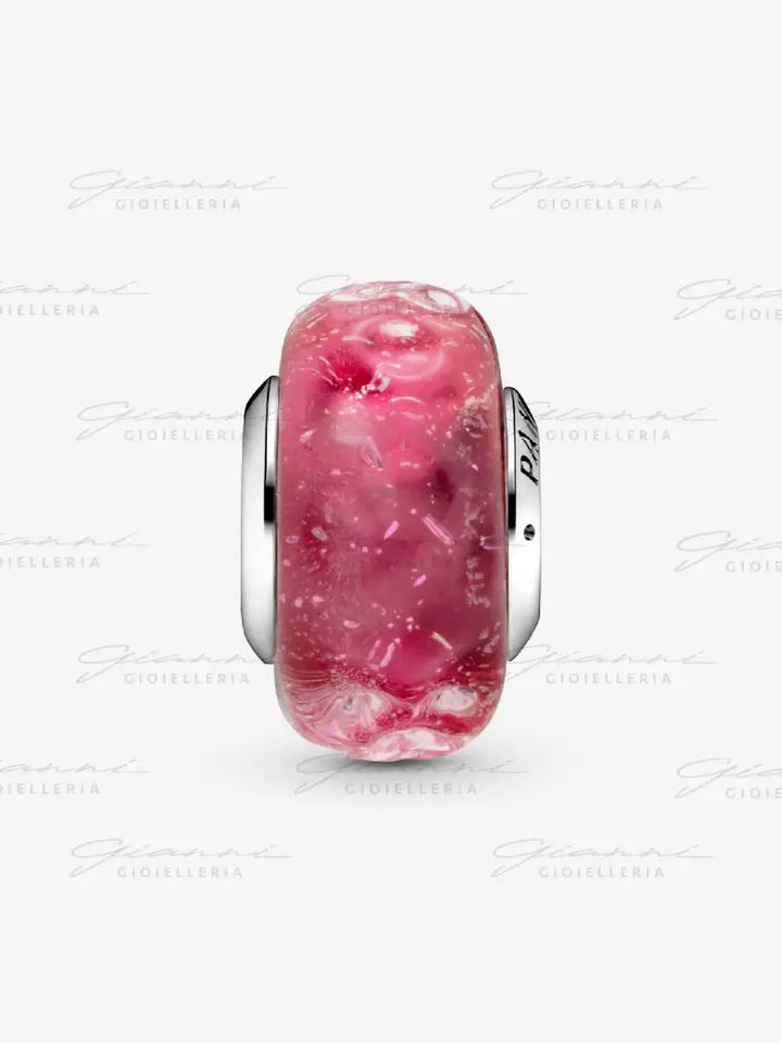 Charm Pandora - Vetro di Murano Fantasia Rosa Charm