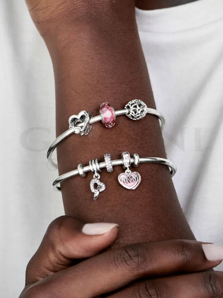 Charm Pandora - Vetro di Murano Fantasia Rosa Charm