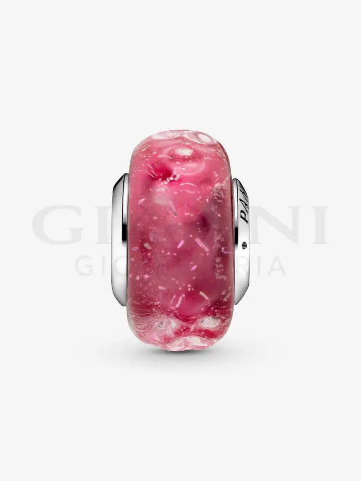 Charm Pandora - Vetro di Murano Fantasia Rosa Charm
