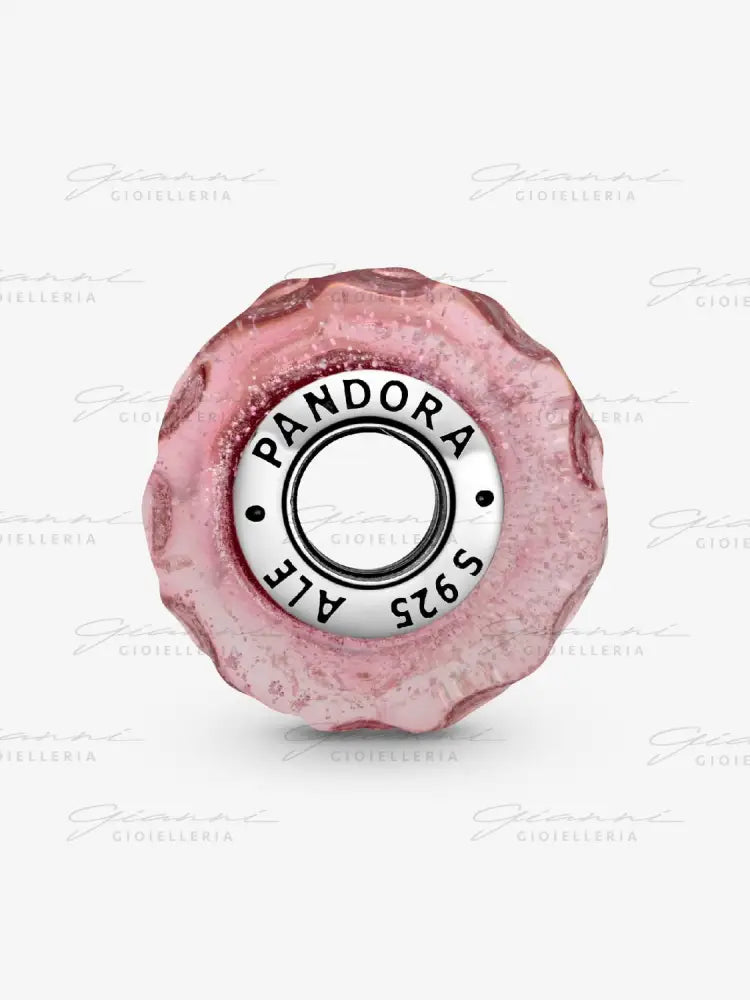 Charm Pandora - Vetro di Murano Fantasia Rosa Charm