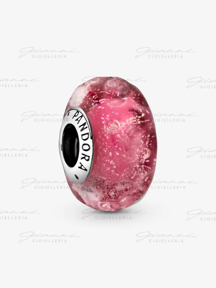 Charm Pandora - Vetro di Murano Fantasia Rosa Charm