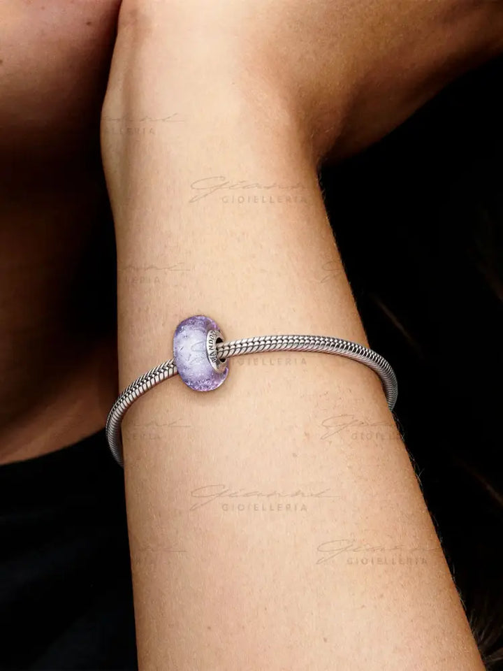 Charm Pandora - Vetro di Murano Lavanda Charm