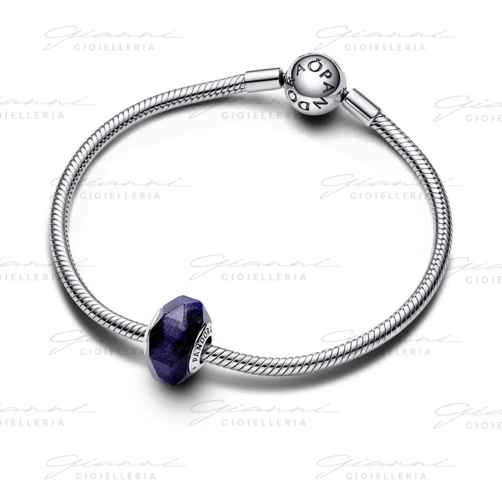 Charm Pandora - Vetro di Murano Notte Stellata Blu Charm