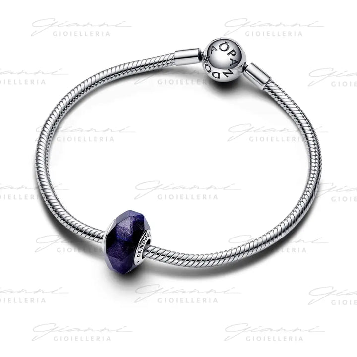 Charm Pandora - Vetro di Murano Notte Stellata Blu Charm