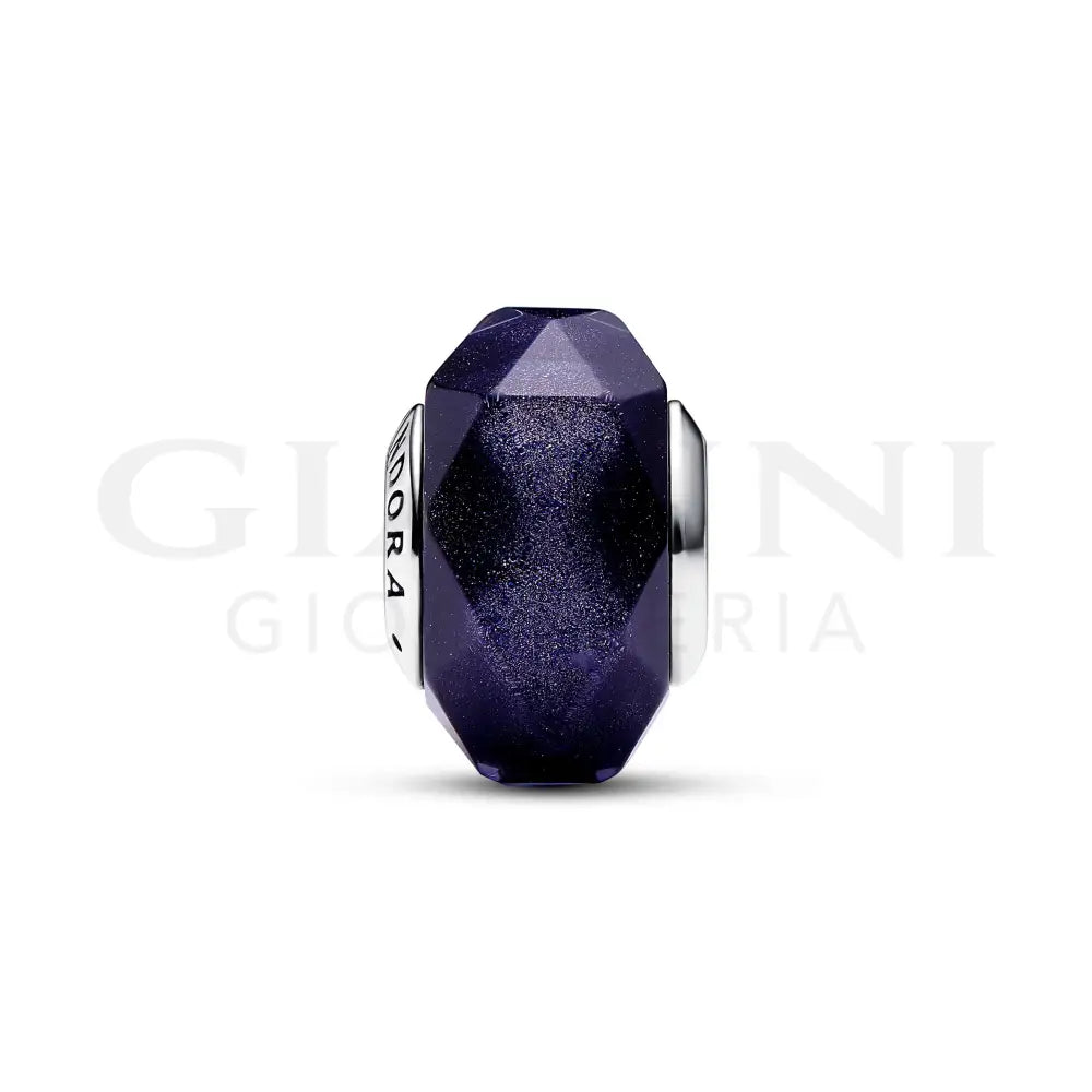 Charm Pandora - Vetro di Murano Notte Stellata Blu Charm