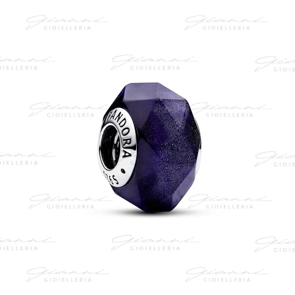 Charm Pandora - Vetro di Murano Notte Stellata Blu Charm