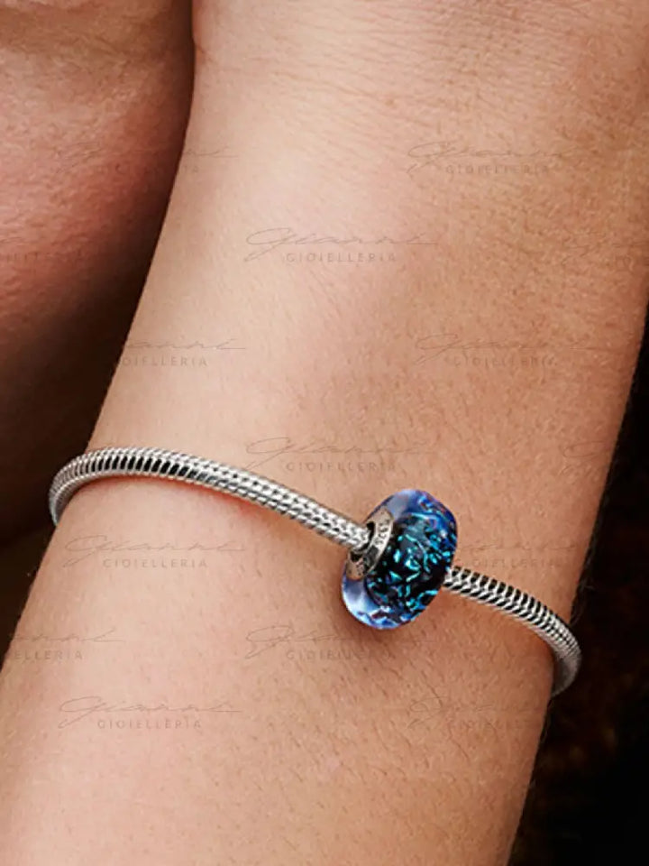 Charm Pandora - Vetro di Murano Oceano Blu Charm