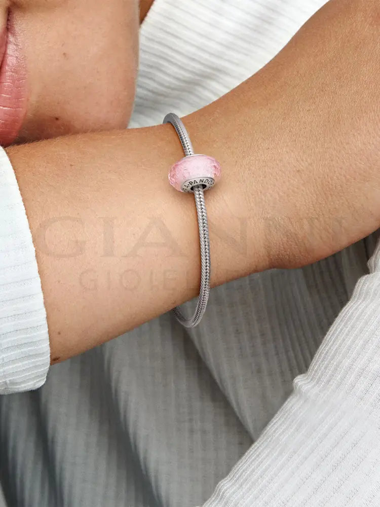 Charm Pandora - Vetro di Murano Rosa Iridescente Charm