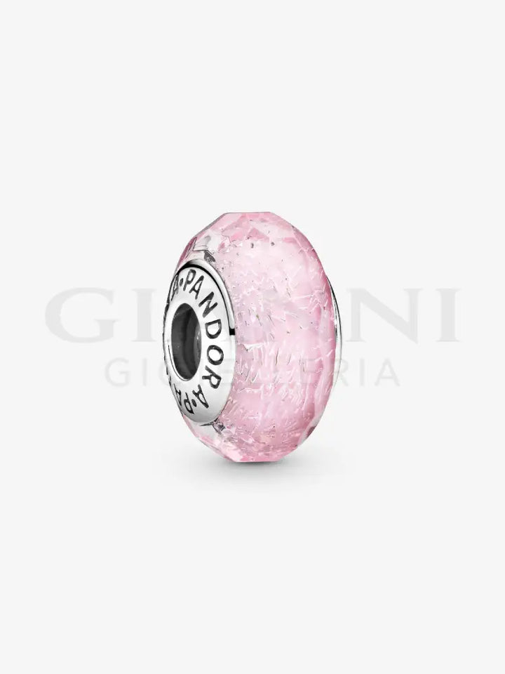 Charm Pandora - Vetro di Murano Rosa Iridescente Charm