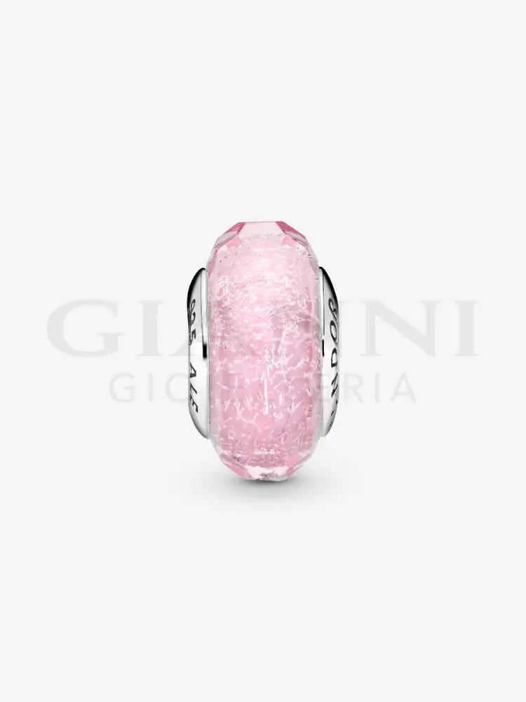 Charm Pandora - Vetro di Murano Rosa Iridescente Charm