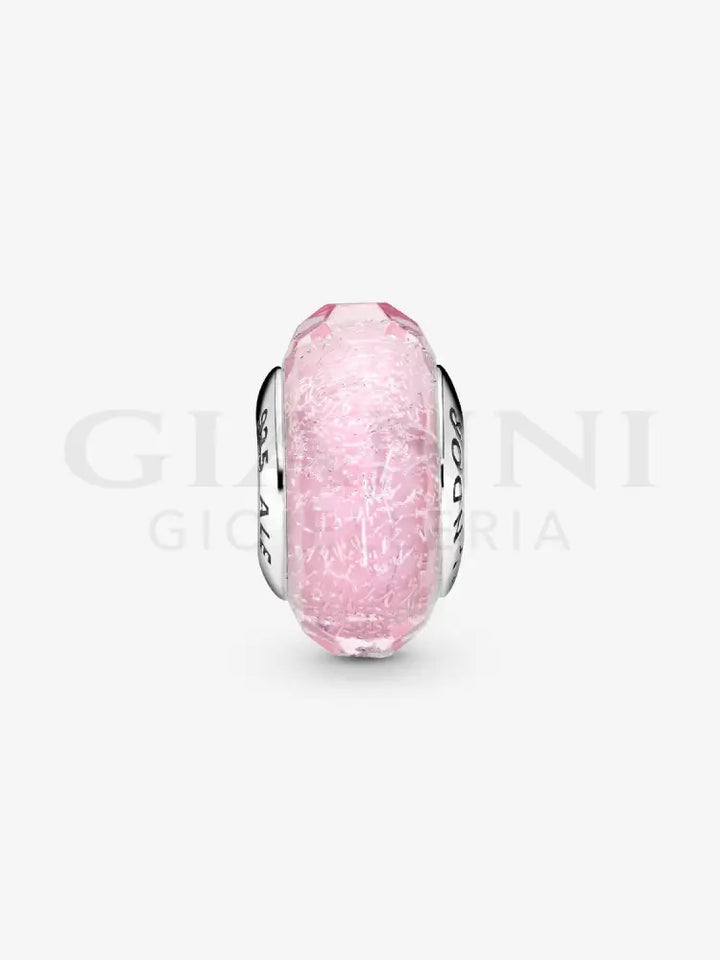Charm Pandora - Vetro di Murano Rosa Iridescente Charm