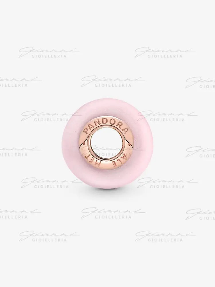 Charm Pandora - Vetro di Murano Rosa Opaco Charm