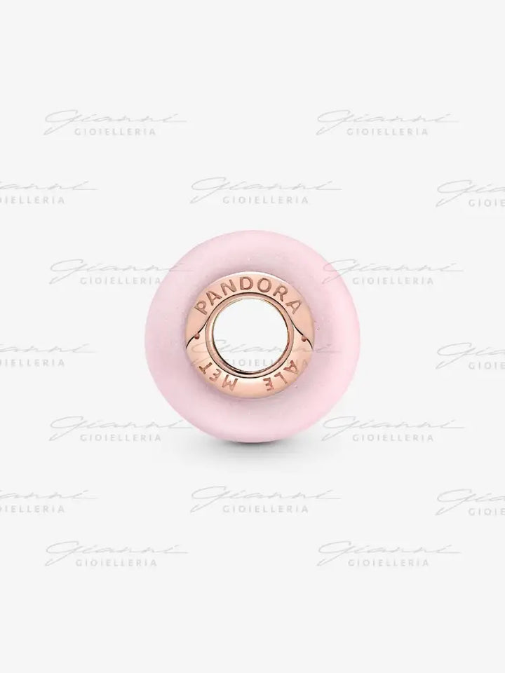 Charm Pandora - Vetro di Murano Rosa Opaco Charm