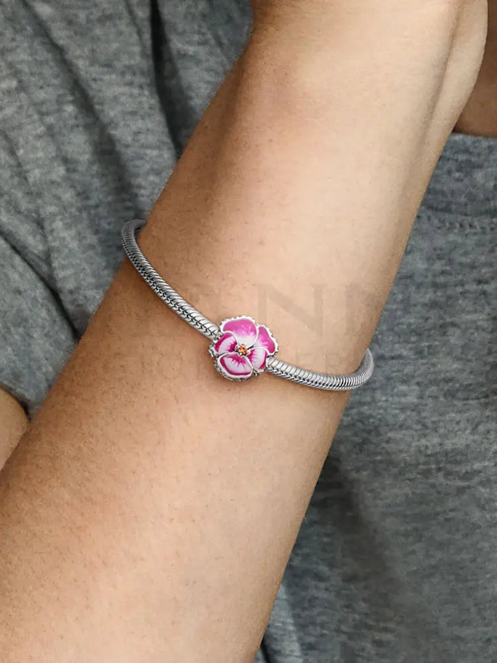 Charm Pandora - Viola del pensiero Rosa Charm