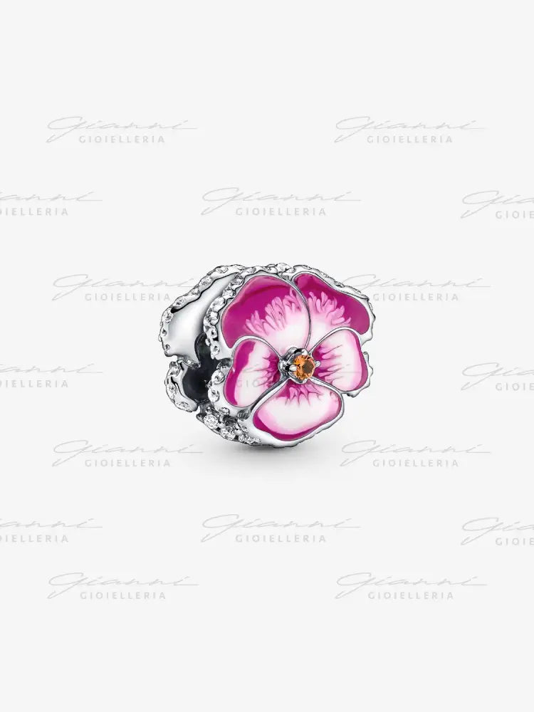 Charm Pandora - Viola del pensiero Rosa Charm