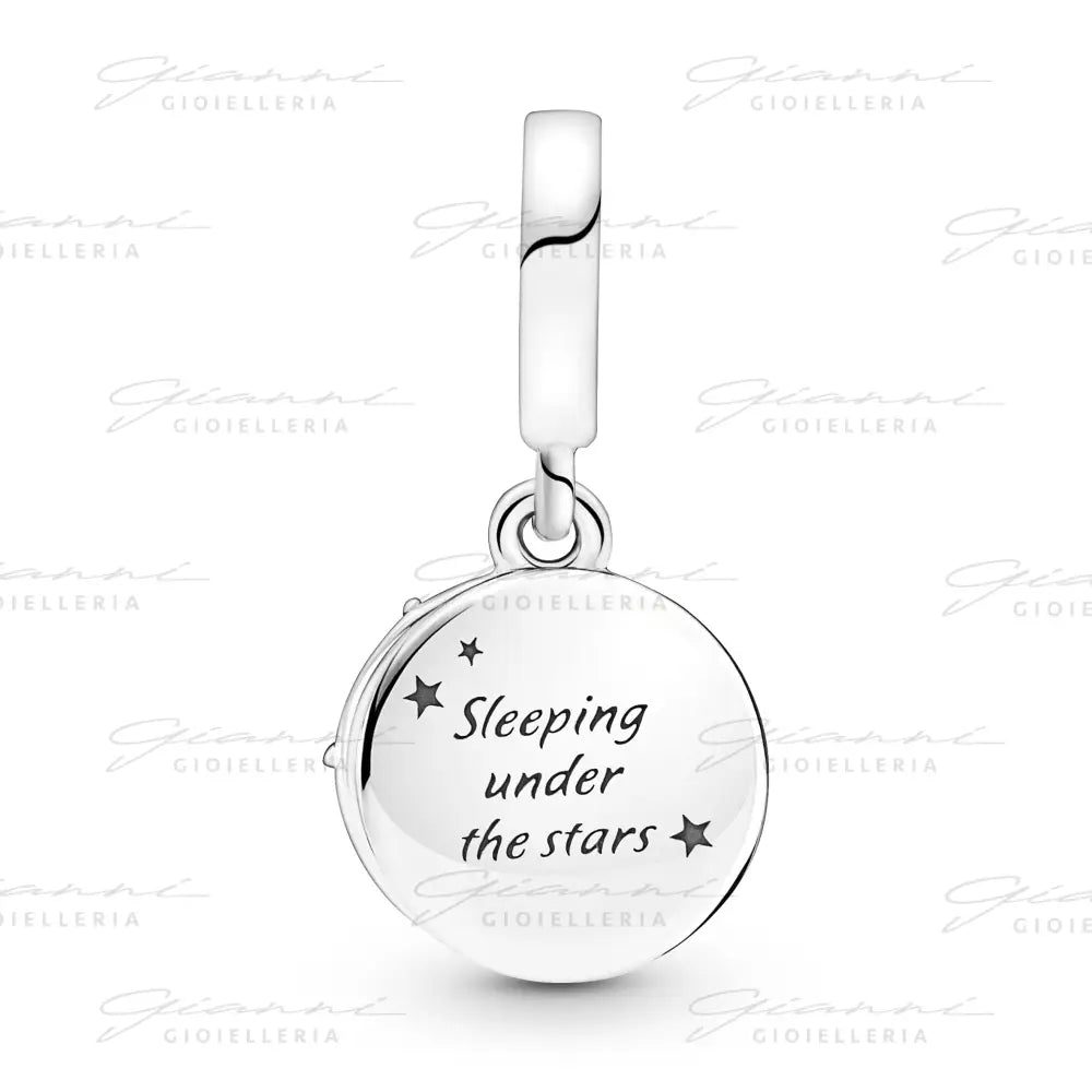 Charm Pendente Pandora Campeggio Sotto le Stelle Rifinito a mano Charm