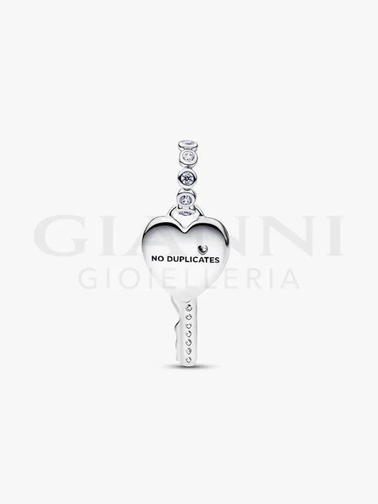 Charm Pendente Pandora - Chiave a Cuore Opale Rosa Charm