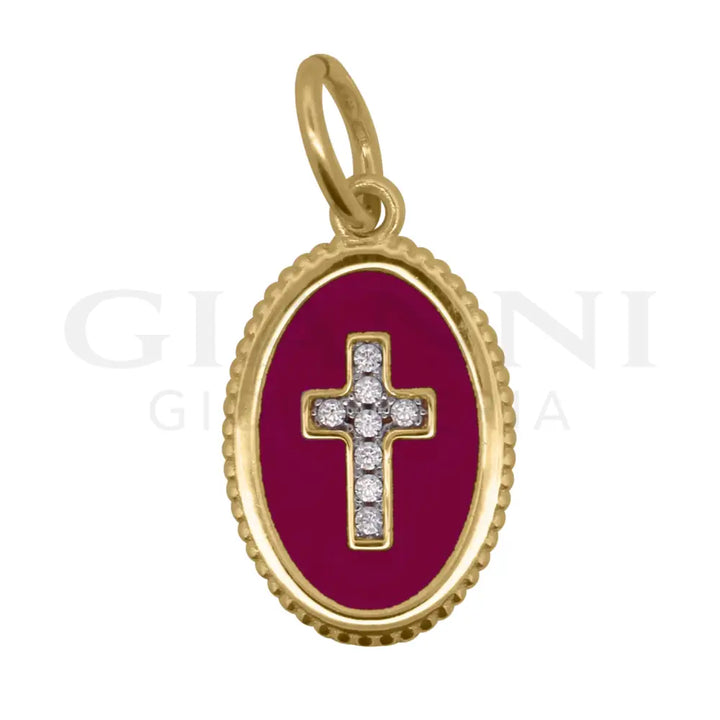Charm Rue Des Mille - Cross Burgundy - Charm