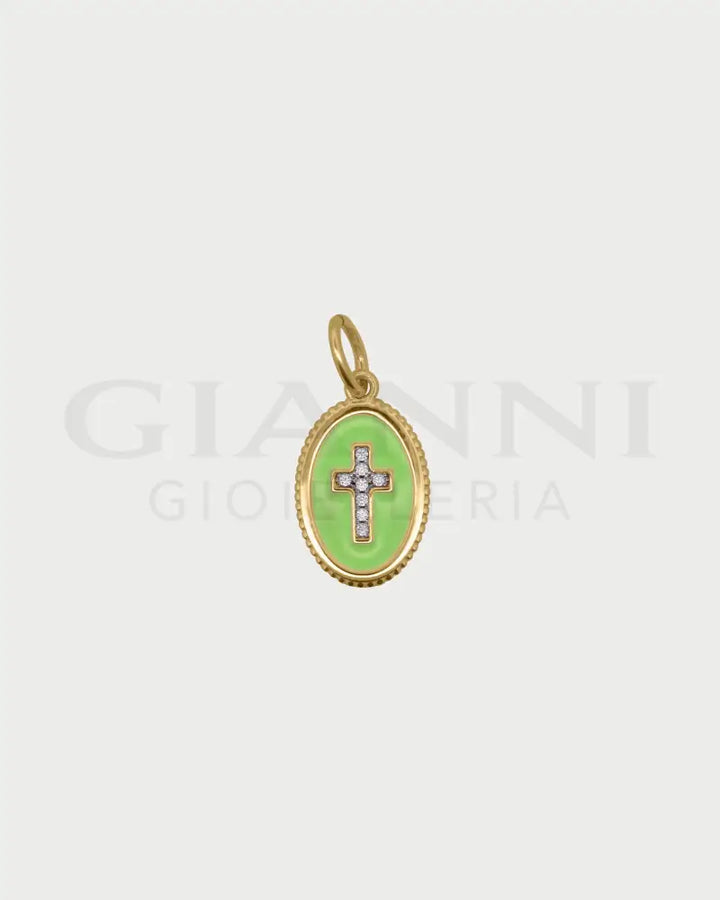Charm Rue Des Mille - Cross Green Charm