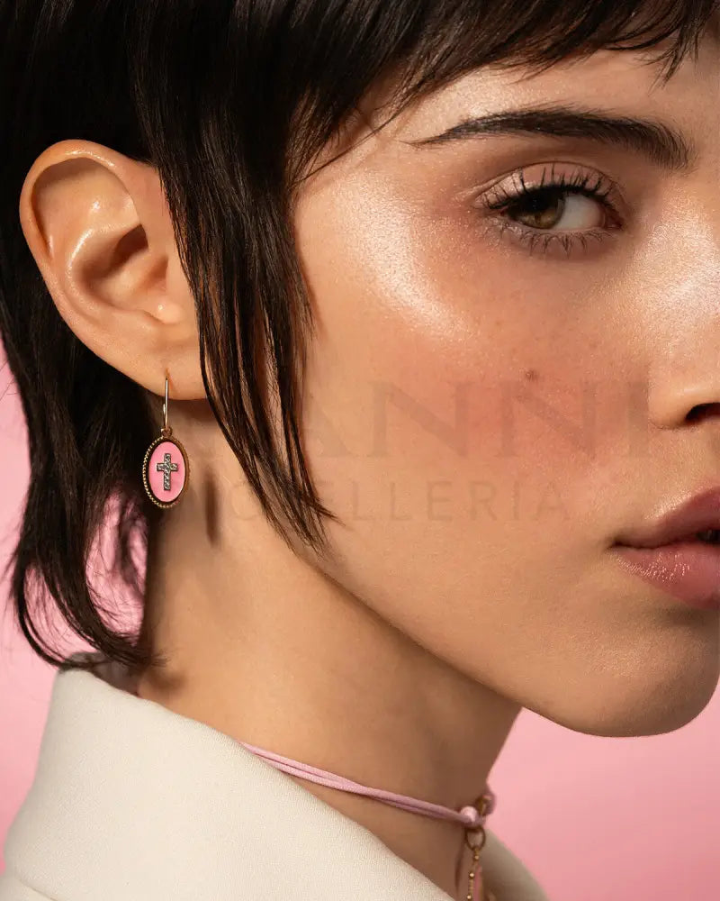 Charm Rue Des Mille - Cross Pink Charm