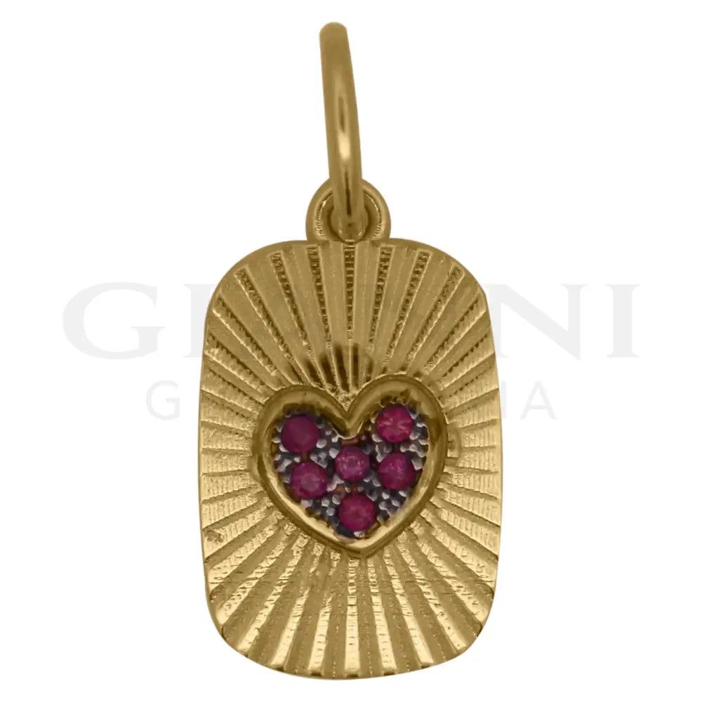 Charm Rue Des Mille - Medaglia Edge Cuore - Charm
