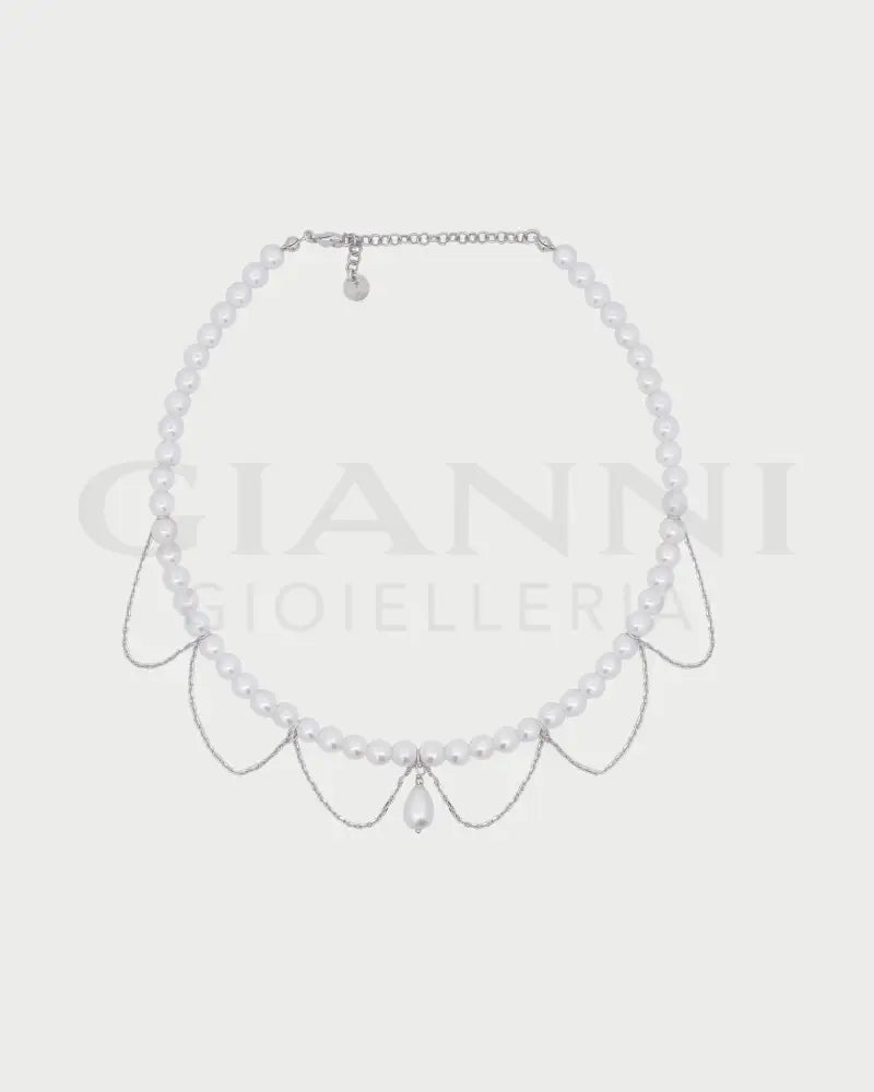 Choker Rue Des Mille - Merletto Pearl Drop - Collane
