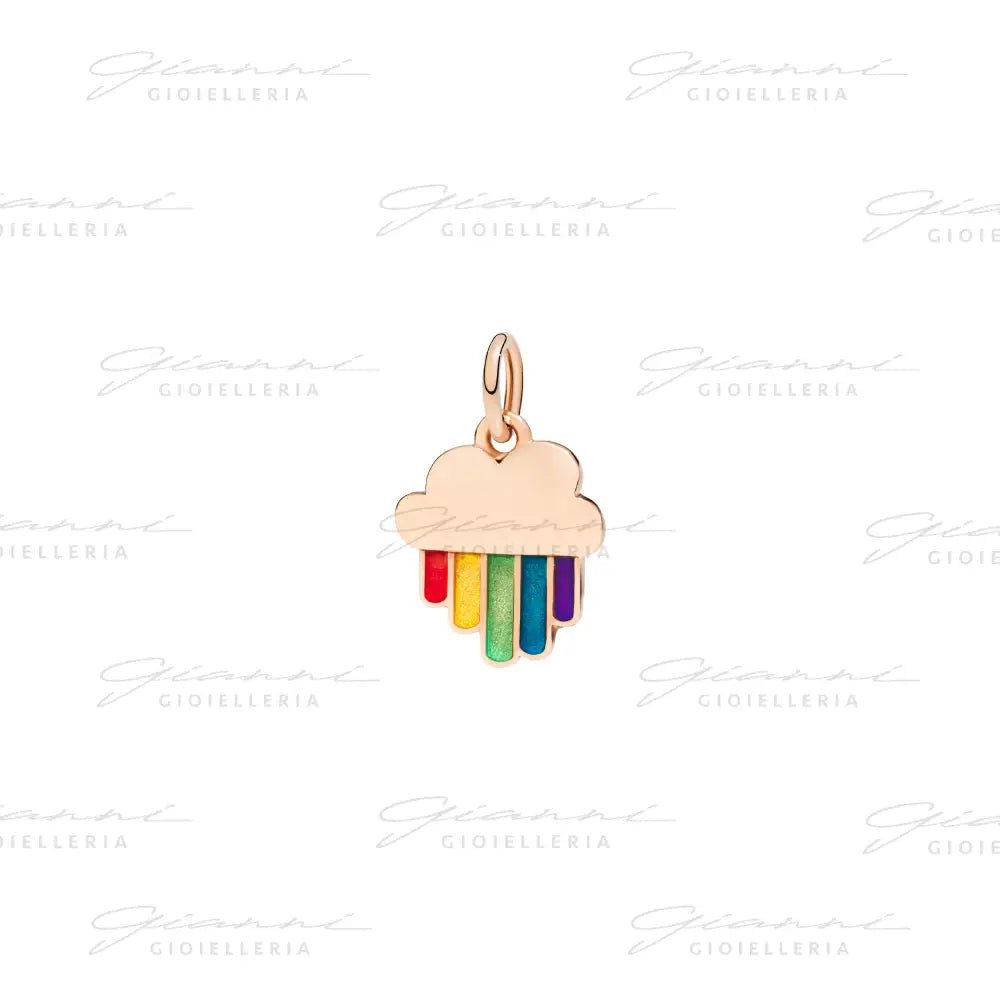 Ciondolo Dodo - Arcobaleno oro rosa & smalto Charm