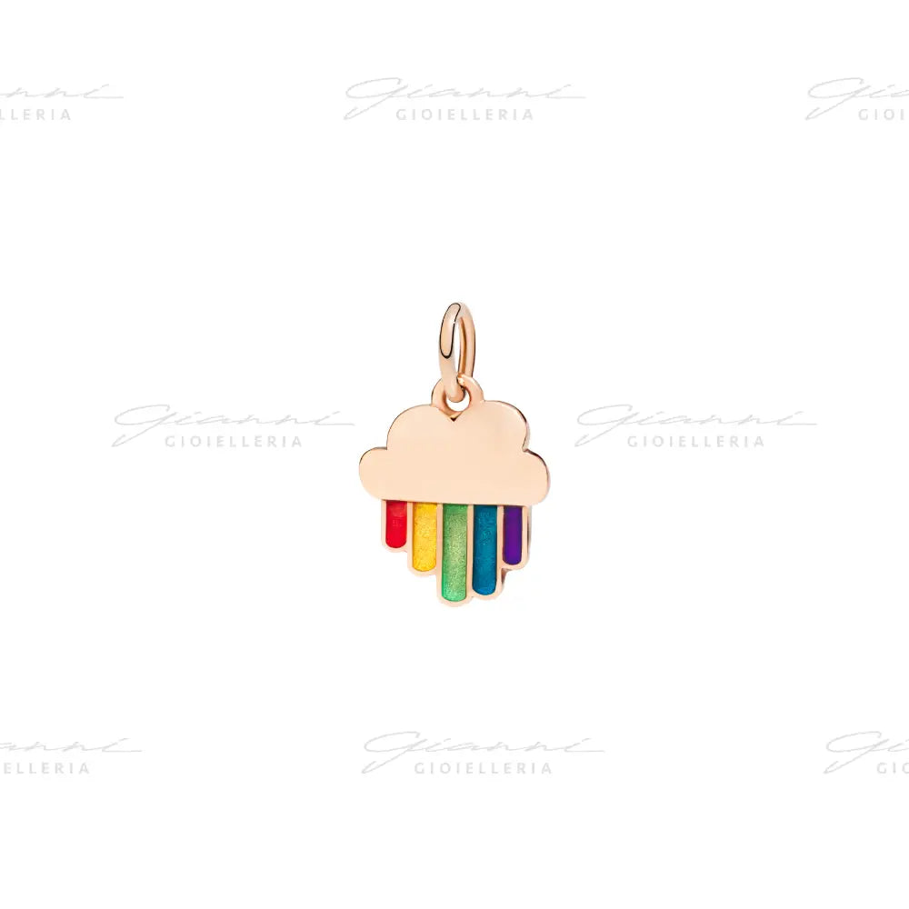 Ciondolo Dodo - Arcobaleno oro rosa & smalto Charm