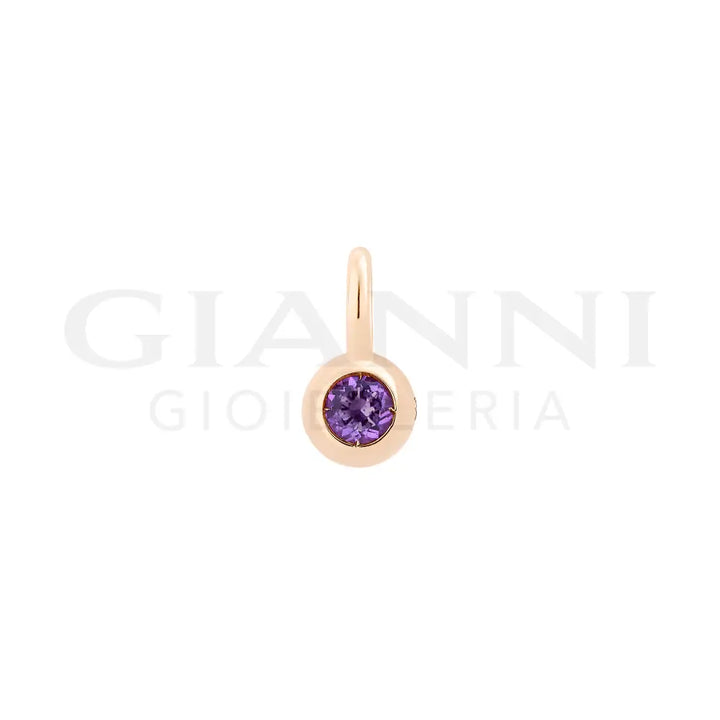 Ciondolo Dodo - Bollicine oro rosa & ametista Charm