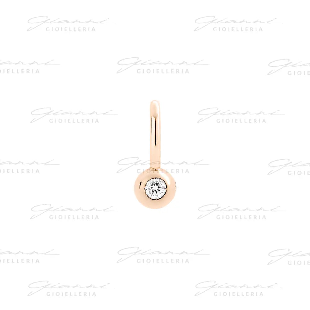 Ciondolo DoDo - Bollicine Oro Rosa & Diamante Bianco Charm