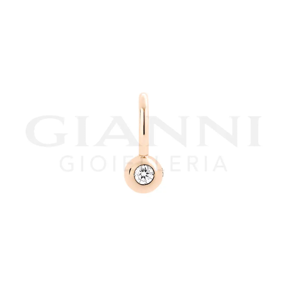 Ciondolo DoDo - Bollicine Oro Rosa & Diamante Bianco Charm