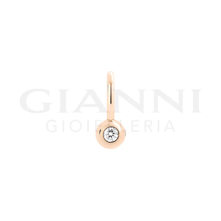 Ciondolo DoDo - Bollicine Oro Rosa & Diamante Bianco Charm