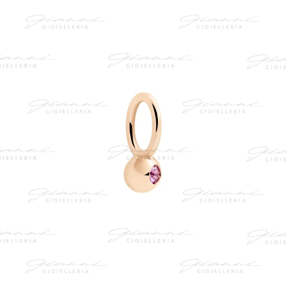 Ciondolo Dodo - Bollicine oro rosa & zaffiro Charm