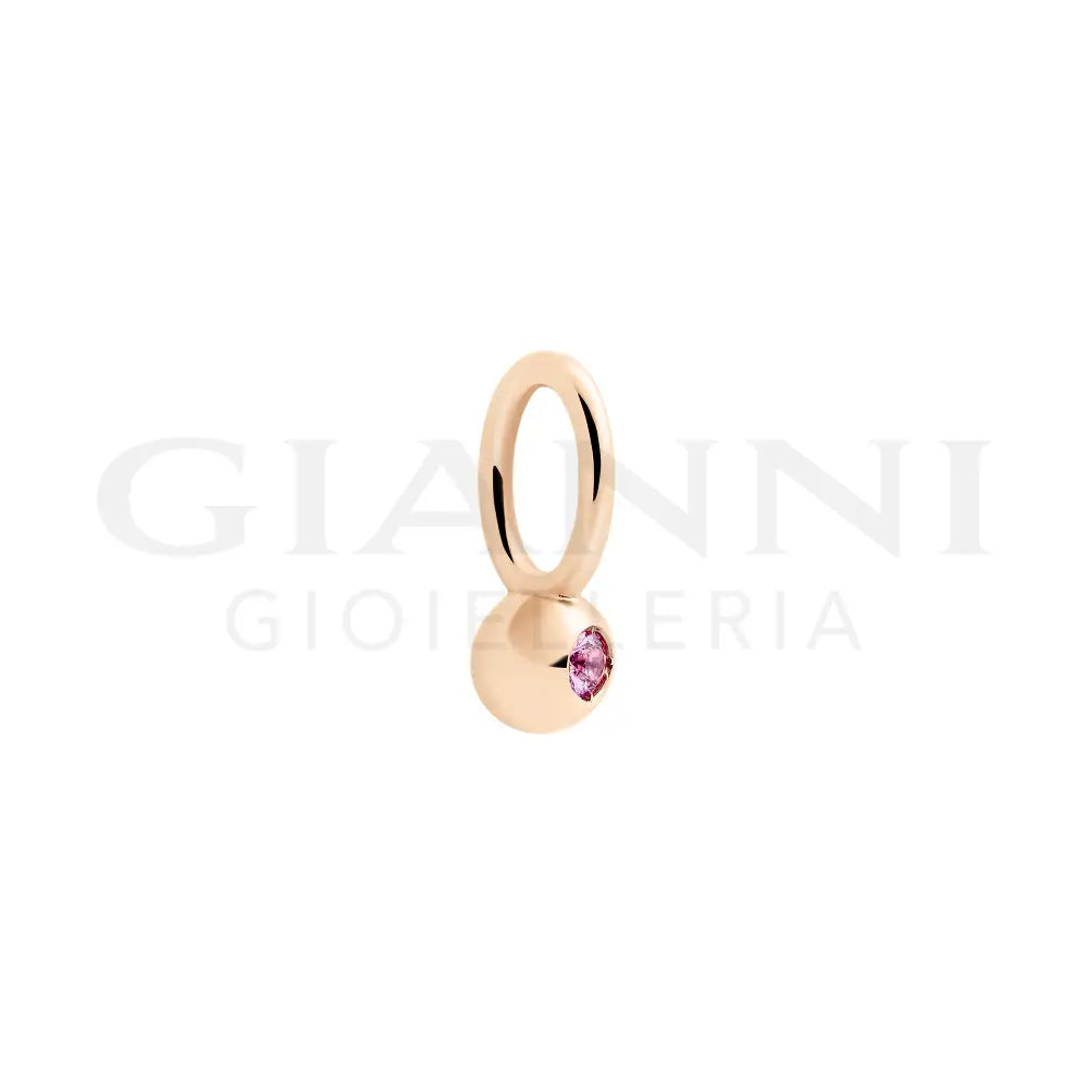 Ciondolo Dodo - Bollicine oro rosa & zaffiro Charm